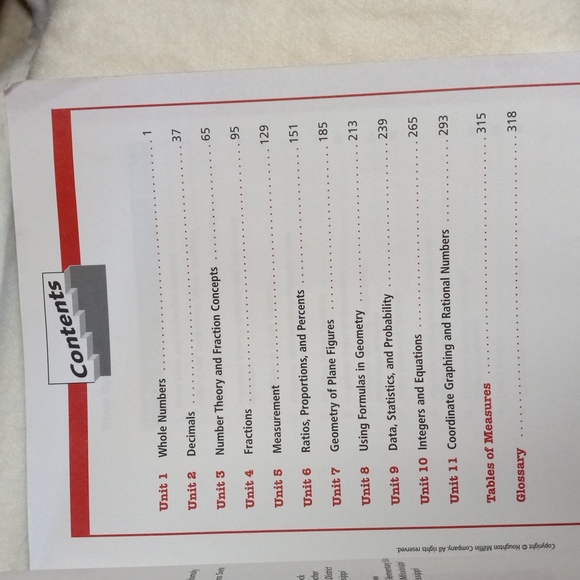 HOUGHTON MIFFLIN MATH STEPS LEVEL 6 Paperback Book - Picture 4 of 5